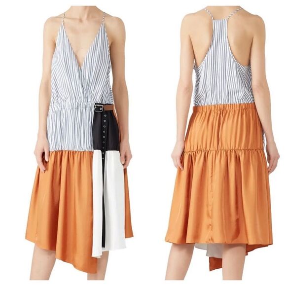 Tibi Colorblock Camille Dress - Picture 1 of 9